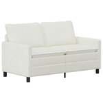 vidaXL Ensemble de Canapés 2 Pièces Crème Polyester