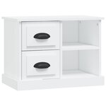 vidaXL Table de chevet blanc 60x35 5x45 cm