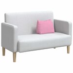 vidaXL Coussin de Dos Rose 45 x 20 x 35 cm tissu