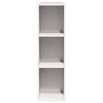 vidaXL Tête de lit avec rangement blanc 160 cm bois massif de pin