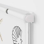 vidaXL Store enrouleur de douche avec cassette largeur du tissu 86 cm