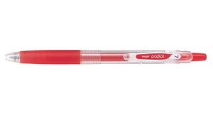 Roller Rétractable encre gel POP'LOL Pointe 0 7 Trait 0 4 mm Rouge PILOT