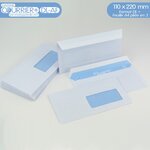 Lot de 100 enveloppes blanches dl avec fenêtre - gamme courrier+