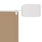 vidaXL Auvent vertical Taupe 140x600 cm Tissu oxford