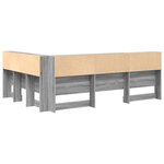 vidaXL Tête de lit de rangement Sonoma gris 140 cm Bois d'ingénierie