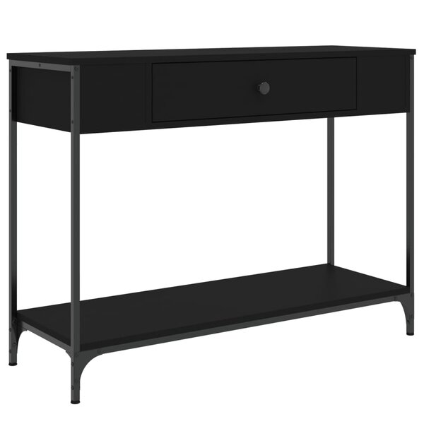 vidaXL Table console noir 100x34 5x75 cm bois d'ingénierie