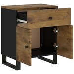 vidaXL Table de chevet 50x33x60 cm Bois de manguier et d'ingénierie