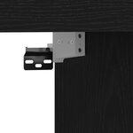 Meuble TV mural vidaXL Chêne noir 152x22x113 cm