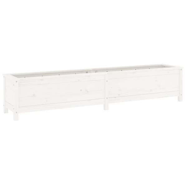 vidaXL Lit surélevé de jardin blanc 199 5x40x39 cm bois de pin massif