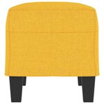 vidaXL Banc Jaune clair 70x35x41 cm Tissu