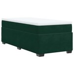 vidaXL Sommier à lattes de lit avec matelas Vert foncé 100x200 cm