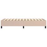 vidaXL Cadre de lit sans matelas cappuccino 90x190 cm similicuir