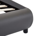 vidaXL Cadre de lit Gris Similicuir 100 x 200 cm