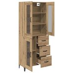 vidaXL Haut Armoire Montage mural Chêne artisanal 69 5 x 34 x 180 cm
