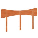 vidaXL Tête de lit cire marron 160 cm bois massif de pin