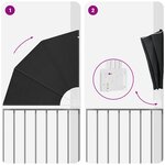 vidaXL Écran de confidentialité pour balcon Anthracite 115 x 115 cm