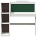 vidaXL Bureau tableau noir ROROS Blanc 120 x 45 x 118 5 cm