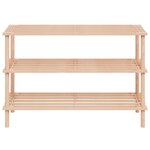 vidaXL Range-chaussures à 3 étagères 2 Pièces Bois de sapin solide