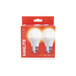 Pack de 2 ampoules led classiques (a60)  culot e27  11w cons. (75w eq.)  1055 lumens  lumière blanc neutre