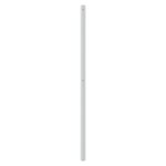 vidaXL Tête de lit métal blanc 120 cm