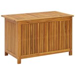 vidaXL Boîte de rangement de jardin 90x50x58 cm bois d'acacia massif