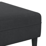 vidaXL Canapé 3 Pièces Noir 250 x 188 x 76 cm Velours