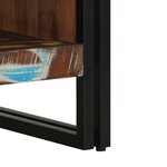 vidaXL Table basse multicolore 50x50x38 cm bois de récupération massif