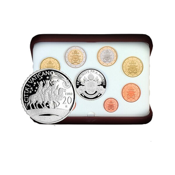 Vatican 2023 à“ coffret be les mages + 20€ argent be