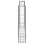 vidaXL Paniers à gabions arqués 6 Pièces 400x50x220/240 cm Fer galvanisé