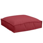 vidaXL Coussins de palette pour siège  6 pièces  rouge vin  40 x 40 x 8 cm  en tissu Oxford.