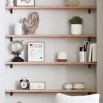 vidaXL Étagère murale marron clair 100x10x2cm bois chêne massif traité