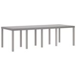 vidaXL Ensemble de Salle à Manger d'Extérieur 9 Pièces Blanc