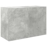 vidaXL Armoire murale de bain gris béton 60x25x40 cm bois d'ingénierie