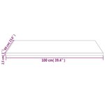 vidaXL Dessus de table 100x60x2 5 cm bois de pin massif rectangulaire