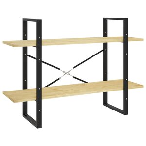 vidaXL Bibliothèque à 2 niveaux 100x30x70 cm Bois de pin massif