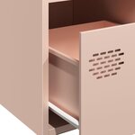 vidaXL Buffet rose 68x39x73 5 cm acier laminé à froid