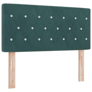 vidaXL Tête de lit avec tête de lit Vert foncé 90 cm Cuir synthétique