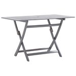 vidaXL Ensemble à manger de jardin 7 Pièces Bois d'acacia massif Gris