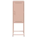vidaXL Buffet haut rose 36x39x107 cm acier