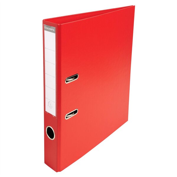 Classeur à levier PVC A4 D50mm PremTouch rouge x 10 EXACOMPTA