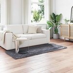 vidaXL Tapis en fausse Tafalla Anthracite 100 x 200 cm Polyester