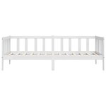 vidaXL Lit de jour sans matelas blanc bois de pin massif 90x200 cm