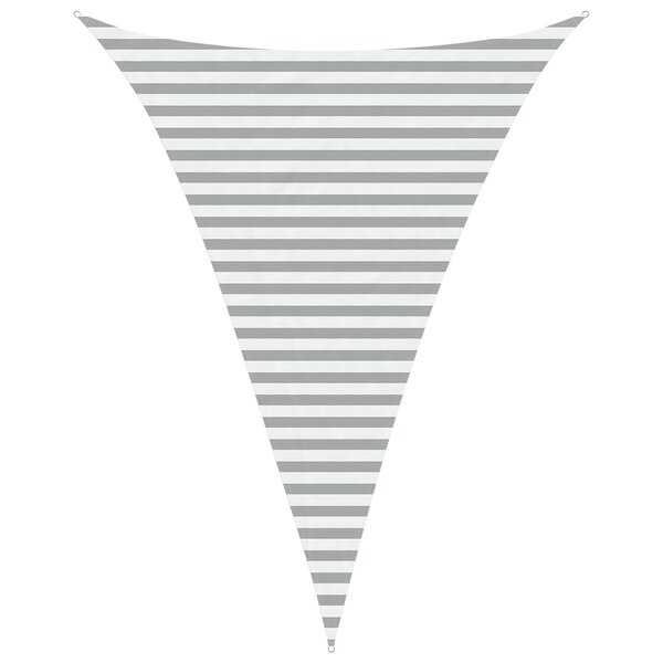 vidaXL Voile d'ombre Gris clair et blanc 3 x 4 x 4 m