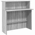 vidaXL Bureau de réception sonoma gris 180x50x103 5 cm bois ingénierie