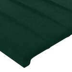 vidaXL Tête de lit Vert foncé 90x5x78/88 cm Velours