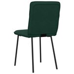 vidaXL Chaises à manger lot de 6 vert foncé velours