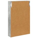 vidaXL Armoire murale de salle de bain Gris Béton 40 x 10 x 60 5 cm