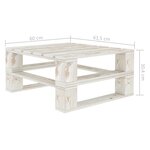 Vidaxl tables palette de jardin 2 pièces blanc bois