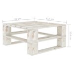 vidaXL Tables palette de jardin 2 Pièces blanc bois