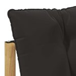 vidaXL Canapé d'angle extérieur Bois d'acacia massif et Textilène